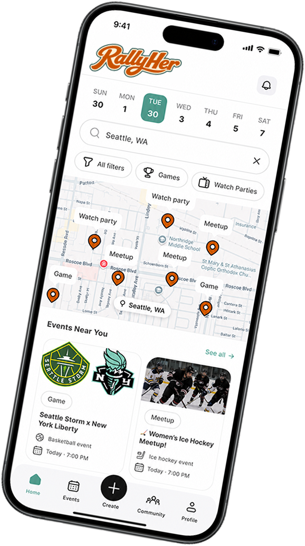 RallyHer app